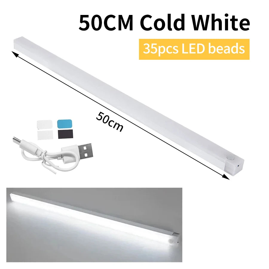 Rechargeable LED Motion Sensor Night Light | Magnetic Strip Light for Cabinet Bedside lifestyle view