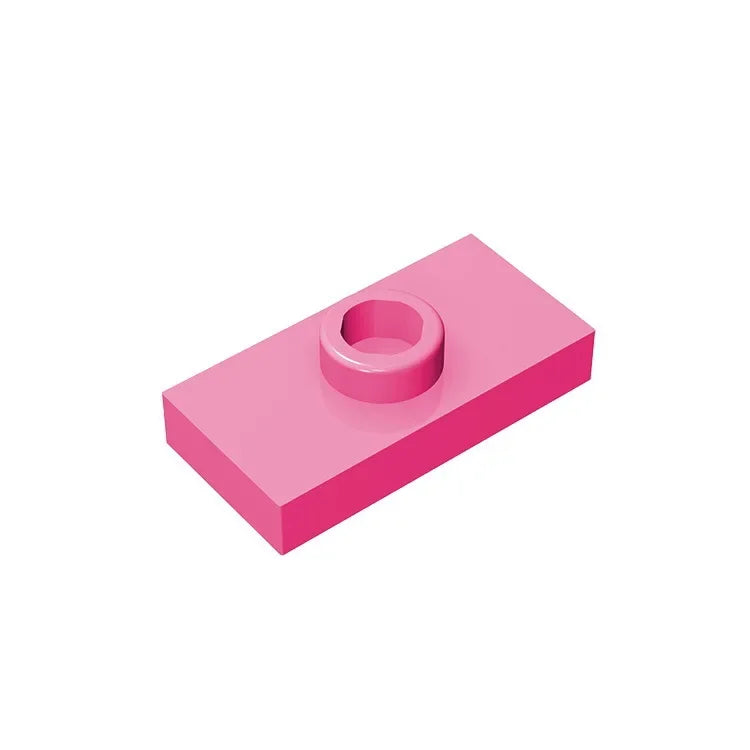Gobricks PLATE 1X2 W. 1 KNOB | Modified Building Block Compatible with Lego 15573 additional angle