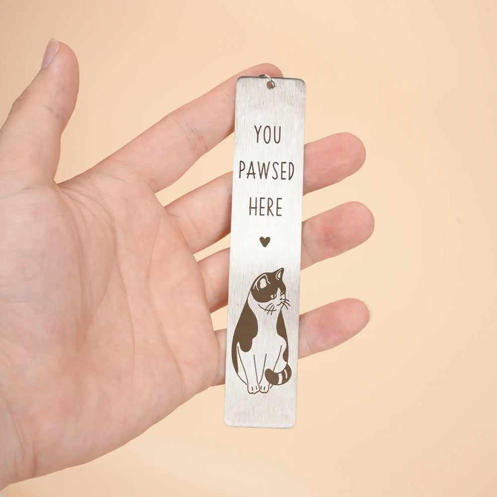 1pc Cat Bookmark, Cute Book Lover Gifts Kitten Pet Book Marker Kawaii Animal Page M additional angle