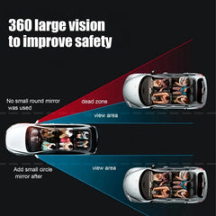 Car sticker small round mirror! 360 degree blind spot reversing assist - ultra high de close-up view