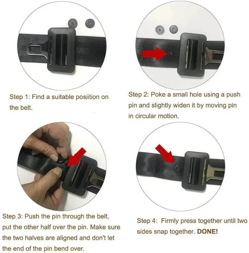 POM Seat Belt Stopper Buckle 15mm lifestyle view