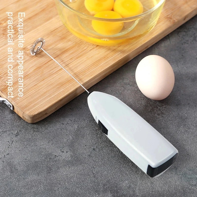 Portable Milk Frother Handheld Mixer | Electric Coffee Foamer Whisk detail view