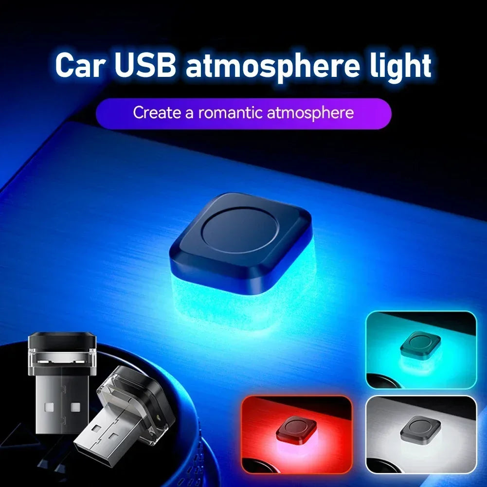USB Car Ambient Atmosphere Light | Interior LED Lamp with 4 Colors lifestyle view