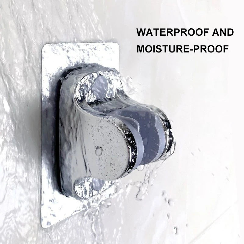 Universal Showerhead Holder Bracket Wall Mounted Punch Free Household Adjustable Show lifestyle view
