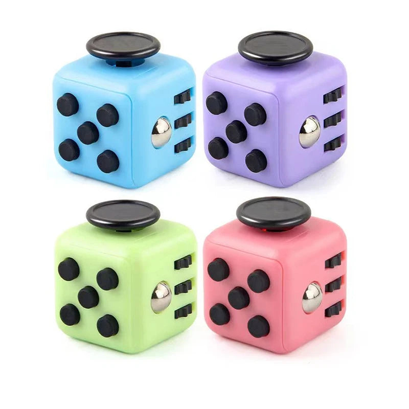 Solid Color Fidget Decompression Dice | Infinite Rubik Cube for Stress and Anxiety Relie detail view