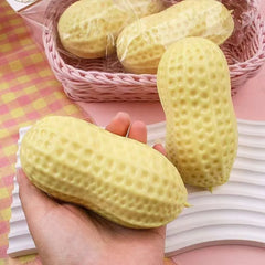 Peanut Squishy Toy Stress Relief | Slow Rebound Sensory Fidget Toy for Anxiety close-up view