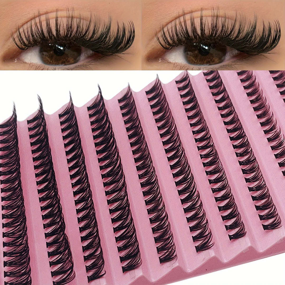 200Pcs Natural Look Cluster Lashes - Mixed Lengths 8-16Mm, Diy Eyelash Extensions For Volume & Long