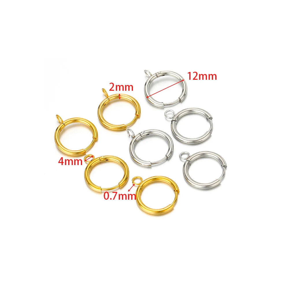 Stainless Steel Gold Color Earrings Hooks Set | DIY Jewelry Making Supplies alternate view