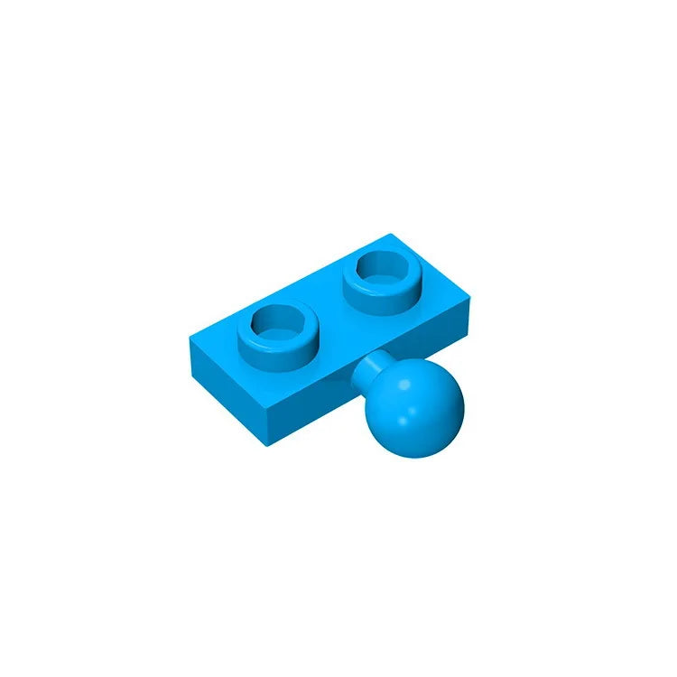 Plate, Modified 1 x 2 with Tow Ball on Side | Gobricks Building Block lifestyle view