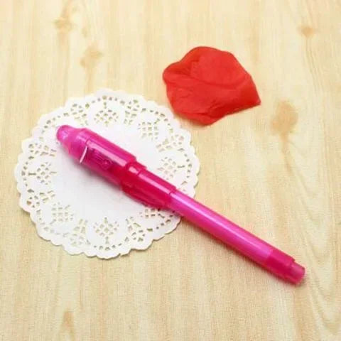 4pcs/lot Luminous Light Pen Magic Purple 2 In 1 UV Black Light Combo Drawing Invisible I detail view