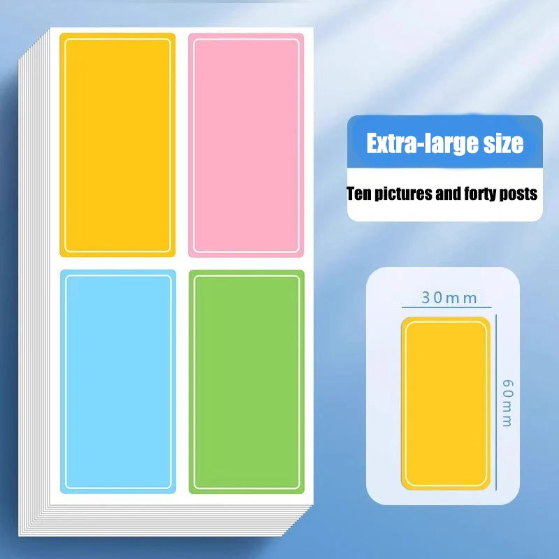 Colorful Waterproof Label Stickers | Self-Adhesive Name Tags for Kitchen and Organizatio detail view