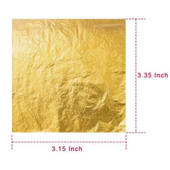 100-Piece Imitation Gold and Silver Foil Sheets for Gilding and Crafting | Metallic L alternate view