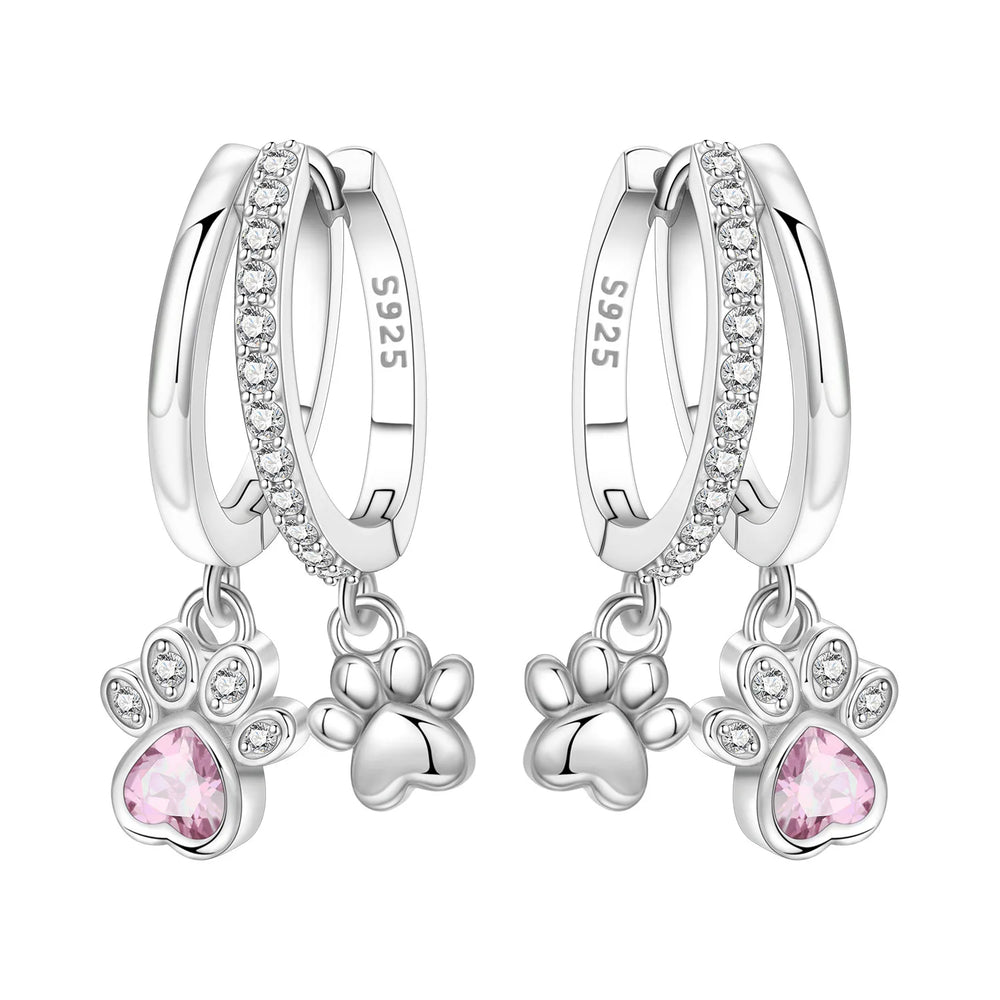 PANPOKI 925 Sterling Silver Cupid Arrow Love Earring Original Jewelry Drop Earrings Wome detail view