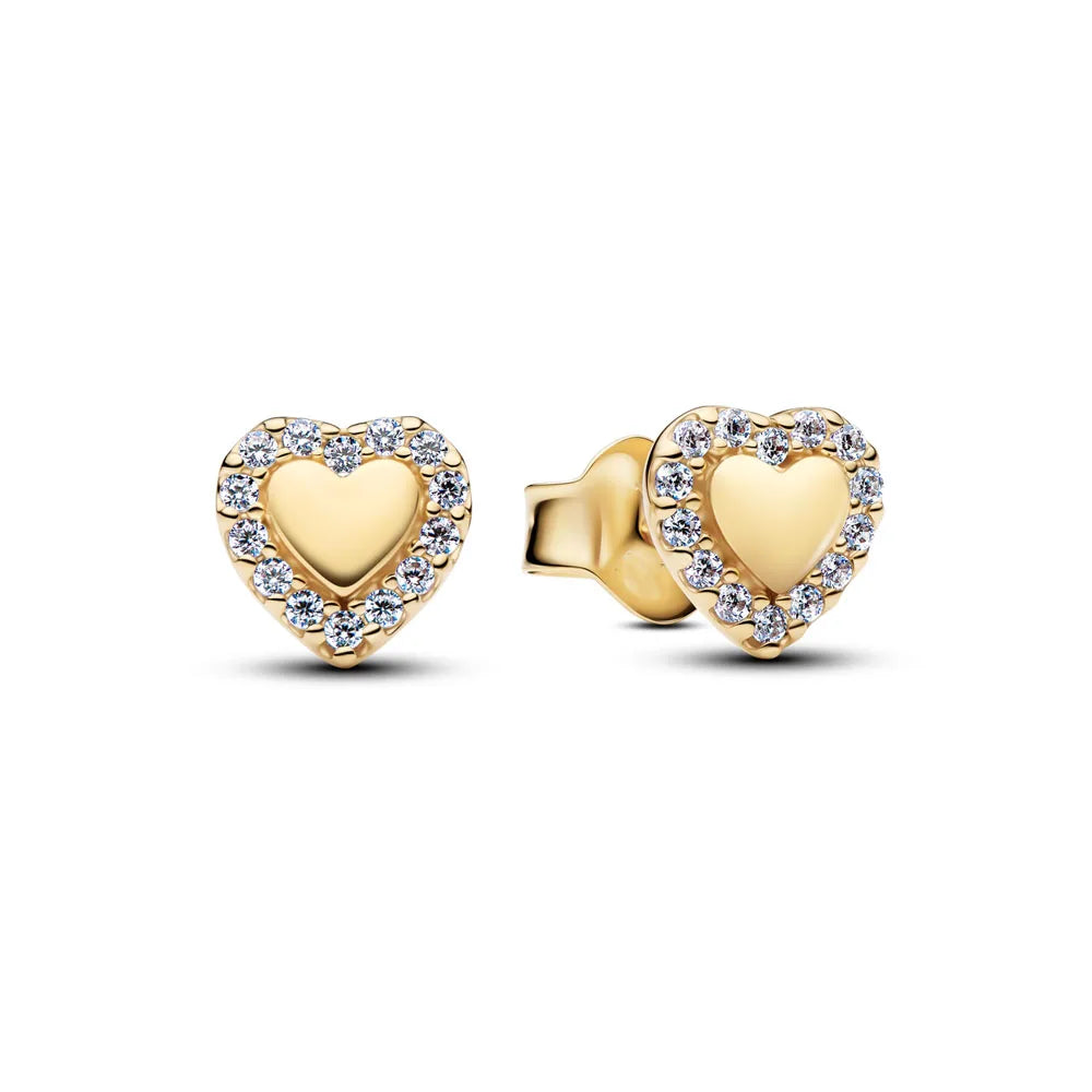 925 Silver Stud Earrings | Butterfly Snowflake Heart Moon Jewelry Gift alternate view