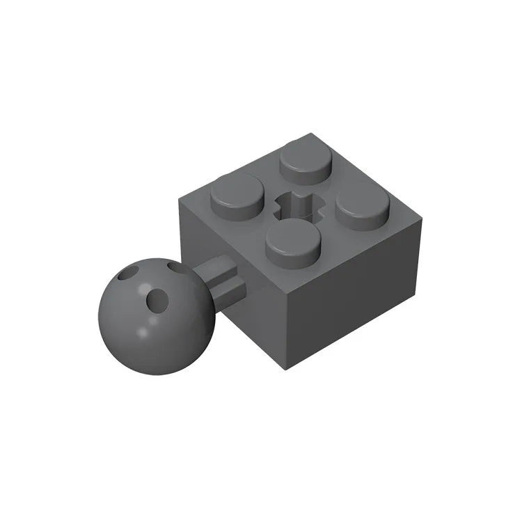 Gobricks GDS-976 Technical Brick Modified 2 x 2 with Ball Joint and Axle Hole | Compa alternate view