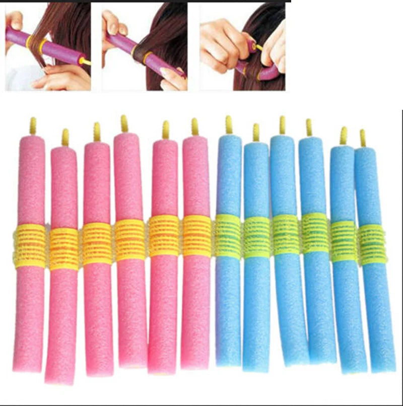 Hair Volume Curlers No Heat Self-Grip Hair Holding Rollers Heatless Curls Modeler Sal alternate view
