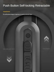 Tool Retractable Push Button Self-Locking Paper Cutting Utility Knife Office close-up view