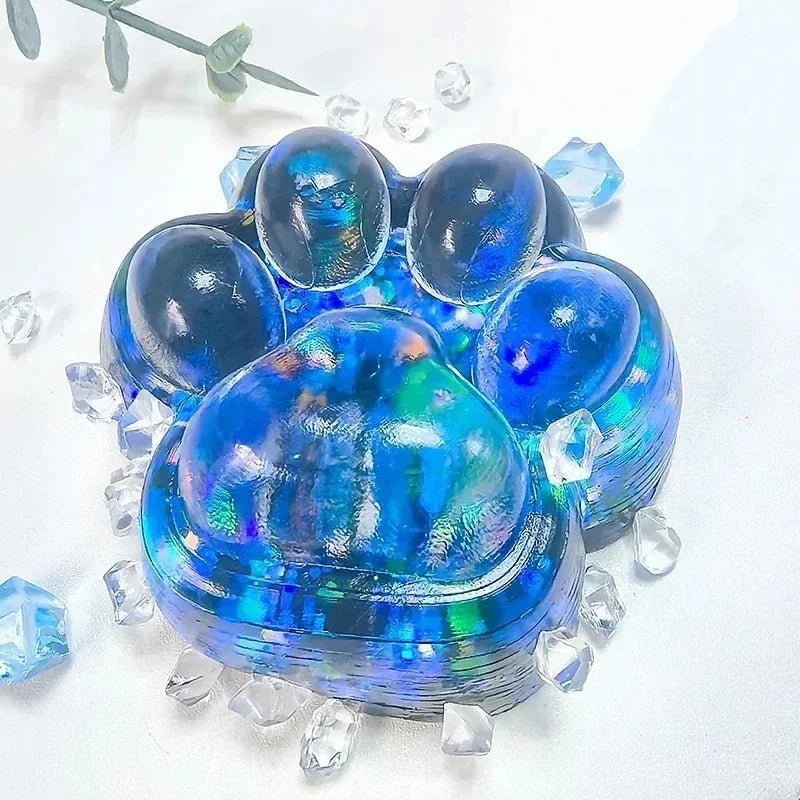 Taba Squishy Cat Paw Squeeze Toys Kawaii Sticky Squishies Fidget Toys for Birthday additional angle