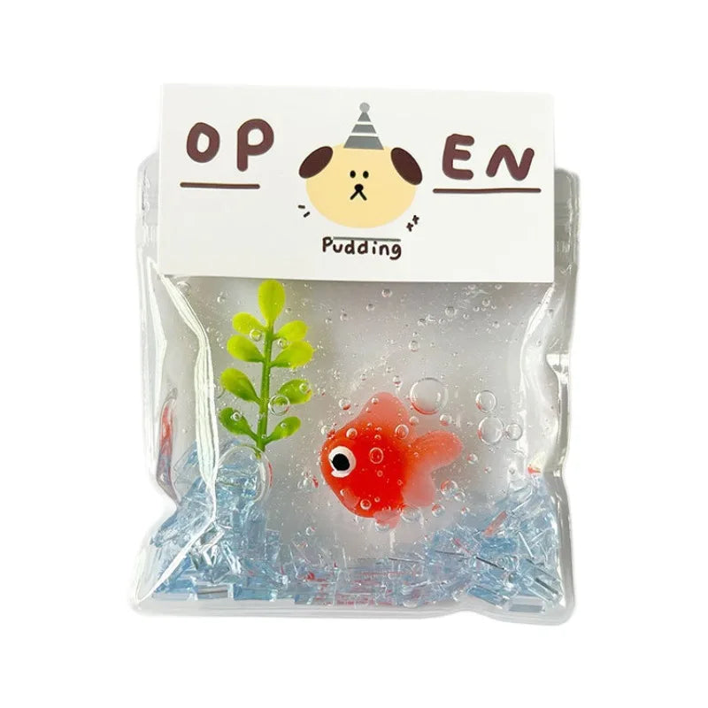 Kawaii Little Goldfish Squeeze Toy Slow Rebound Stress Relief Toys Cute Water-like Bu lifestyle view