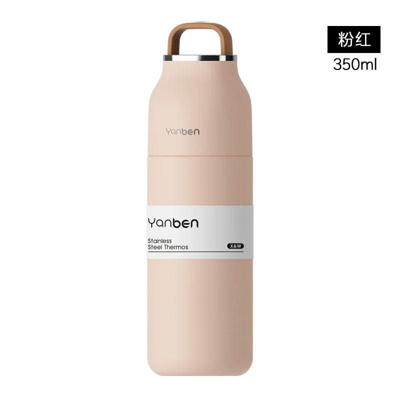 Creative 500ML Double-Use Thermos Cup Portable Outdoor Sports Tumbler close-up view