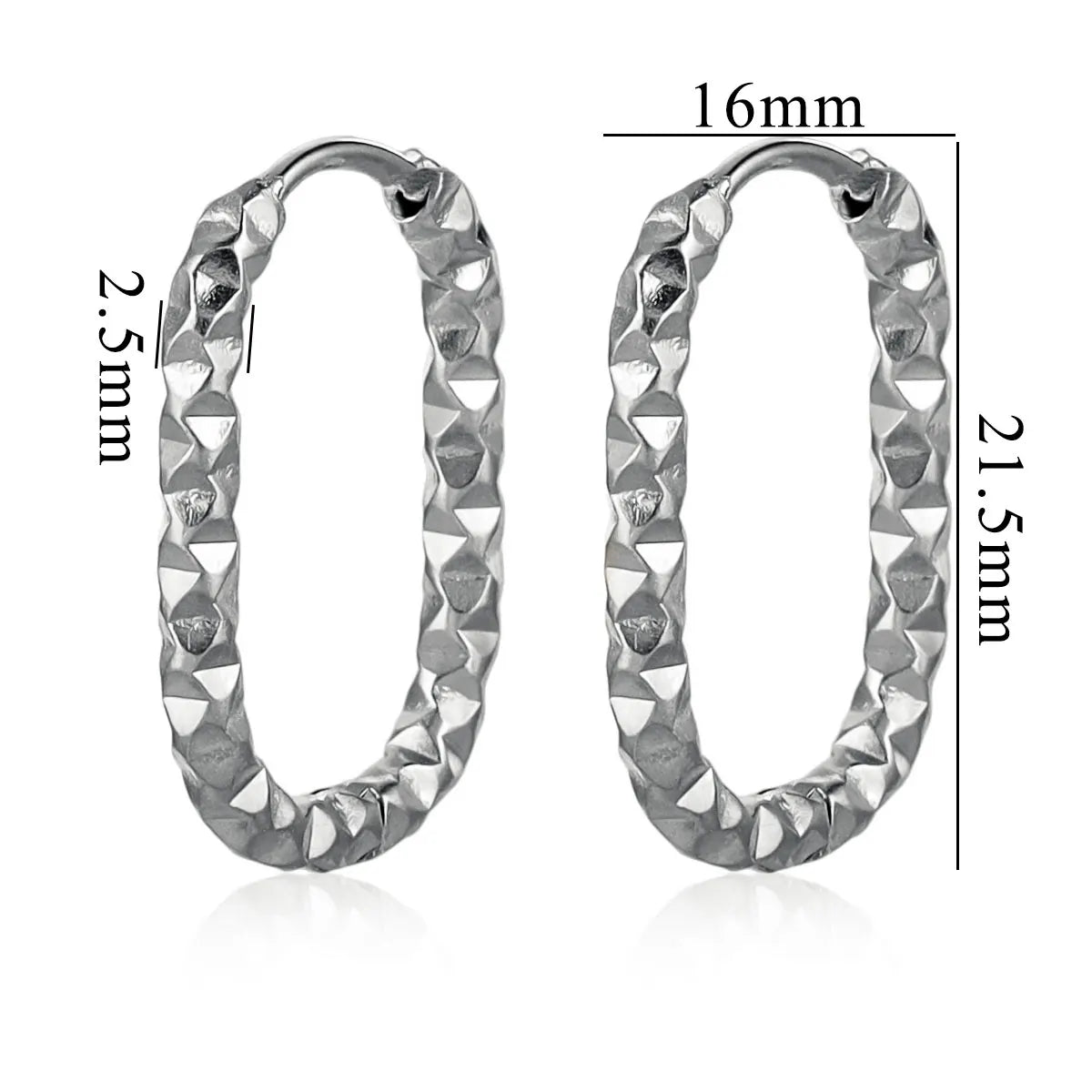 6pcs Stainless Steel Rectangular Textured Earrings | 18K Gold Plated DIY Jewelry Finding detail view