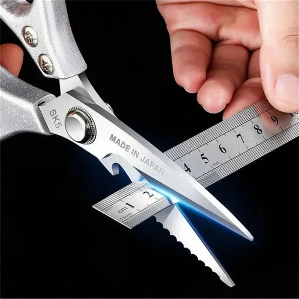 Stainless Steel Kitchen Scissors for Cutting Chicken Bones | Heavy Duty Poultry Shear lifestyle view