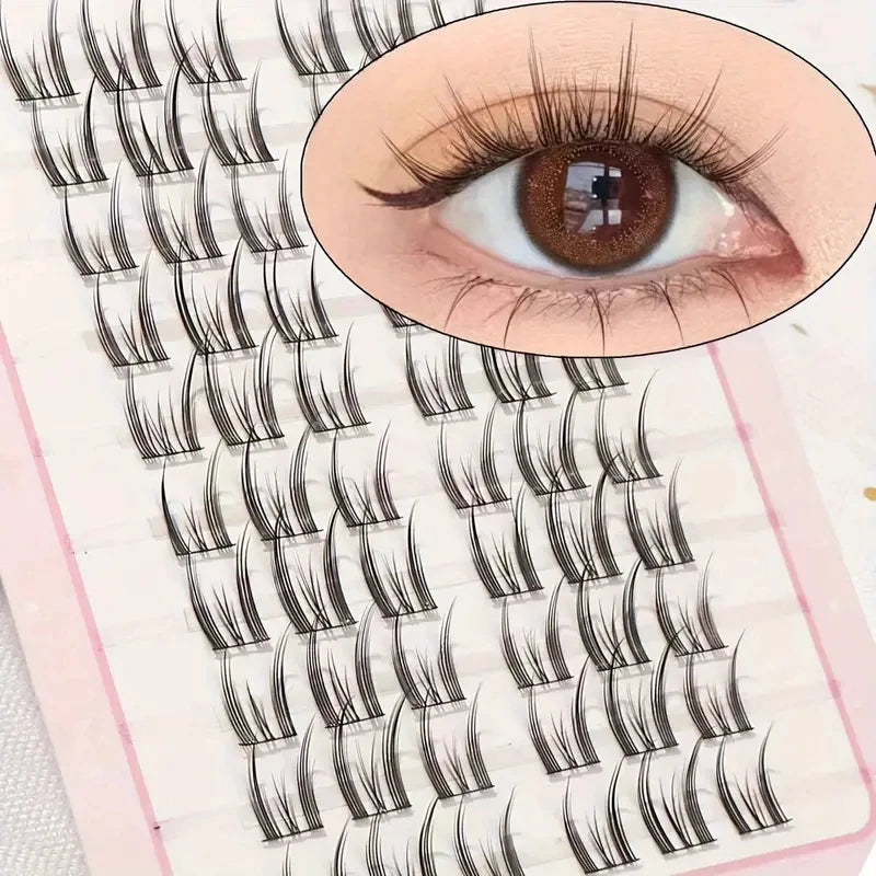 10 Rows 60 Clusters DIY Eyelash Extension Kit | Cartoon Mink Style Individual Lashes lifestyle view
