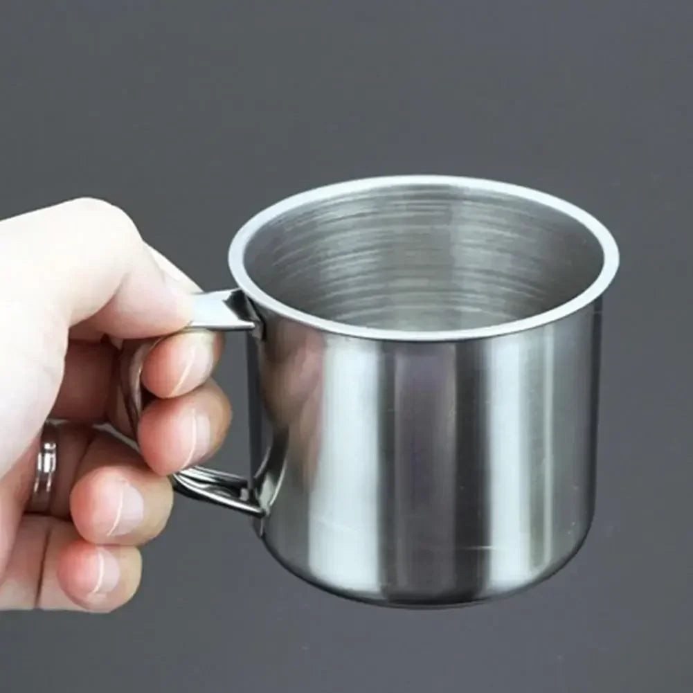 100ml Tea Cup Quality Portable Stainless Steel Water with Handle Camping Outdoor Travel Coffee Mug B