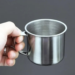 100ml Tea Cup Quality Portable Stainless Steel Water with Handle Camping Outdoor Travel Coffee Mug B