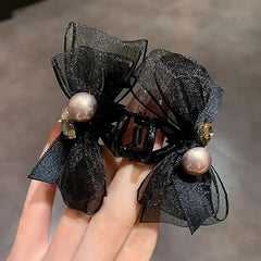 New Elegant Bowknot Hairpin For Women Girls Sweet Bowknot Barrettes Fashion Small Hair Claw Versatile Hair Accessories Gifts