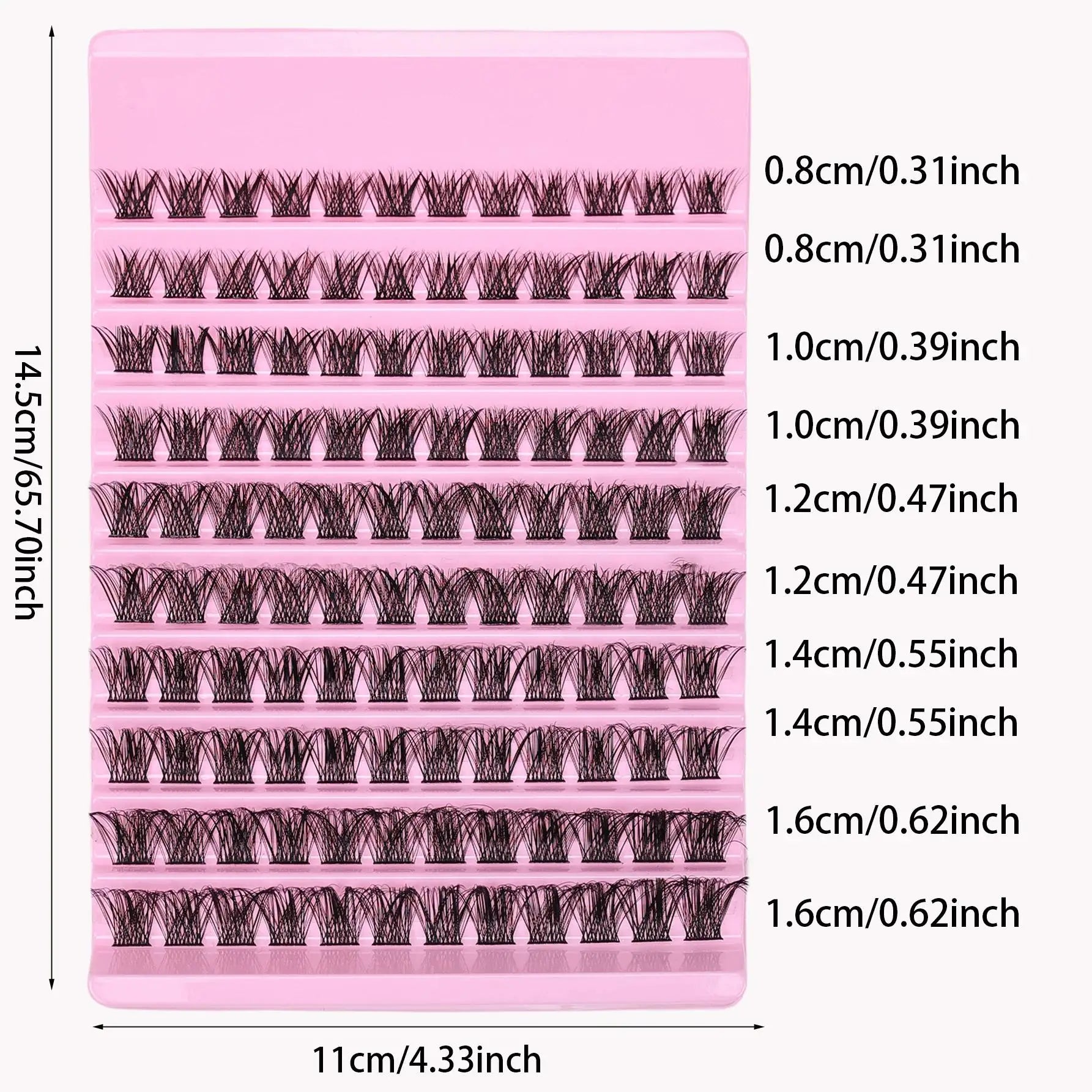 Lash Clusters 120Pcs D Curl Fluffy Volume Individual Lashes Natural Wispy DIY Eyelash Extensions Cluster Lashes for Home Use