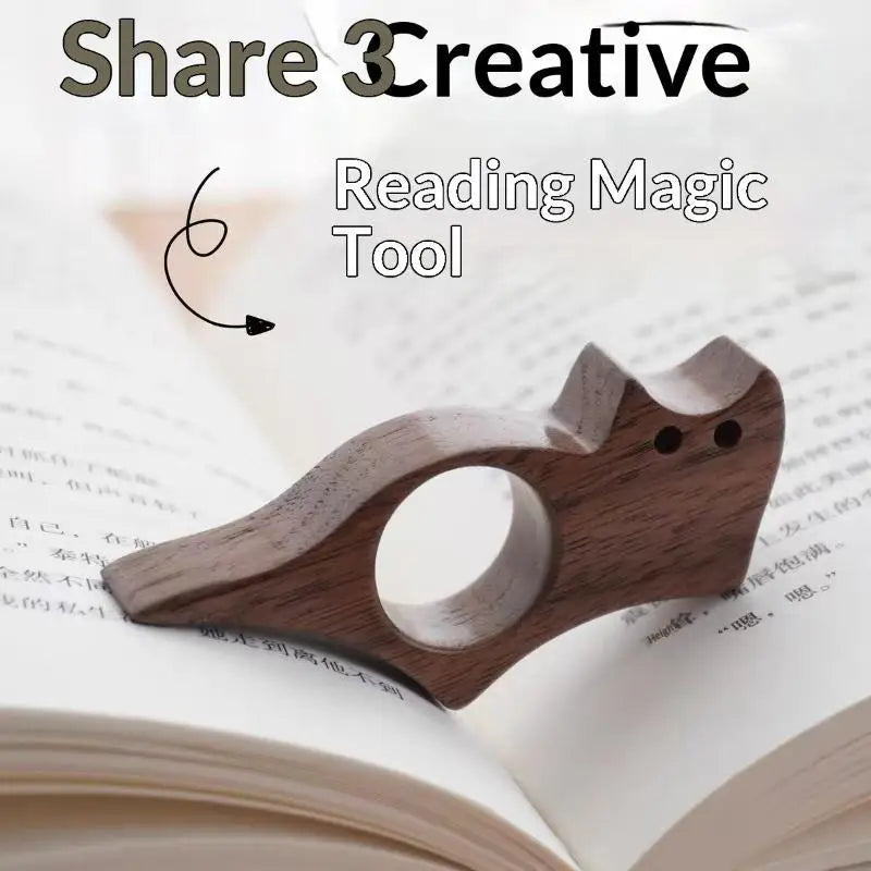 2026 New 1pcs Wooden Animal Pet Cat Dog Bookmark Page Marker With Metal Ring Student Reading Book Ac