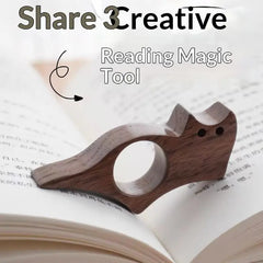 2026 New 1pcs Wooden Animal Pet Cat Dog Bookmark Page Marker With Metal Ring Student Reading Book Ac