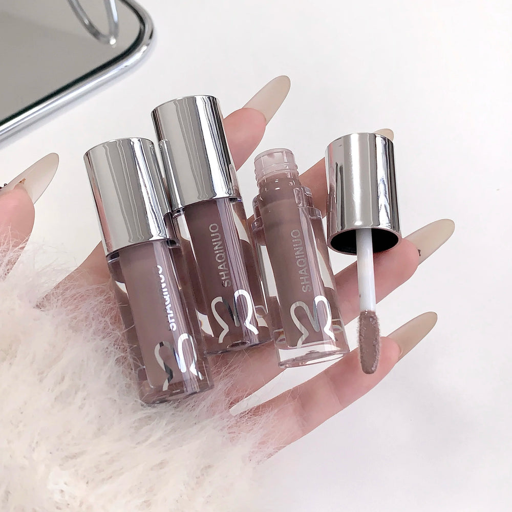 SHAQINUO Water Light Mirror Lip Gloss | Long-Lasting Moisturizing Lip Oil with Pearlesce detail view