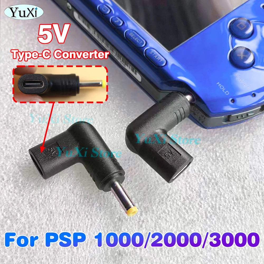 5V Type-C to DC Power Charge Convert for PSP 1000 2000 3000 Mini USB C Charging Convert Adapter DC 4