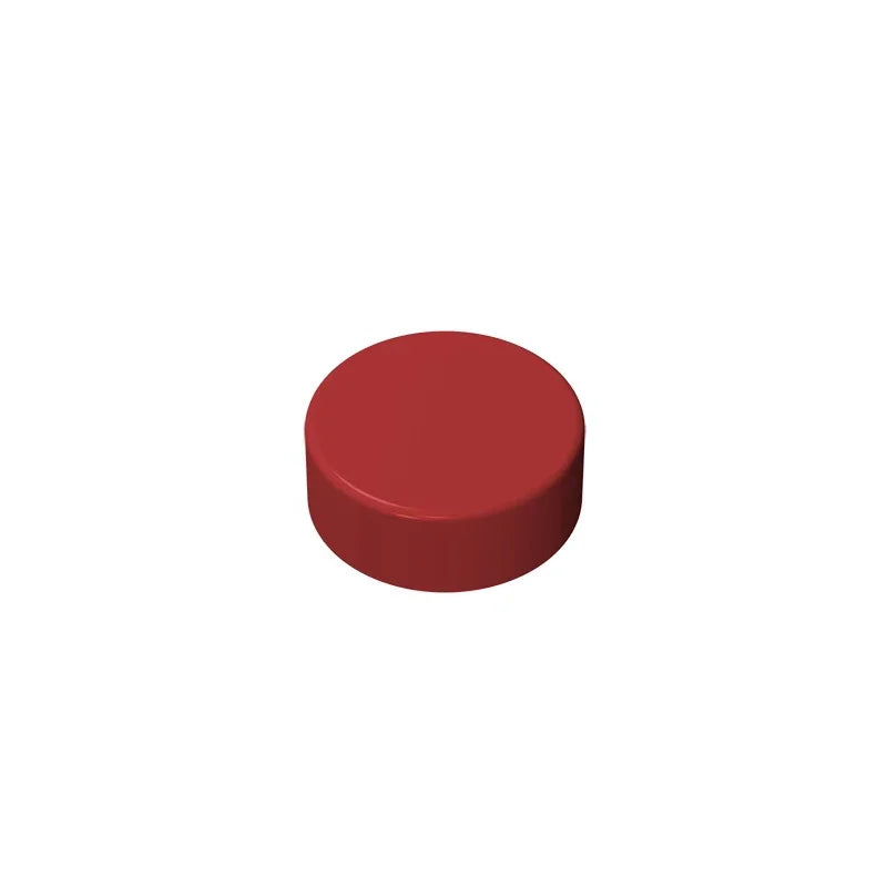 Gobricks GDS-612 Flat Tile 1x1 Round | Compatible Building Block lifestyle view