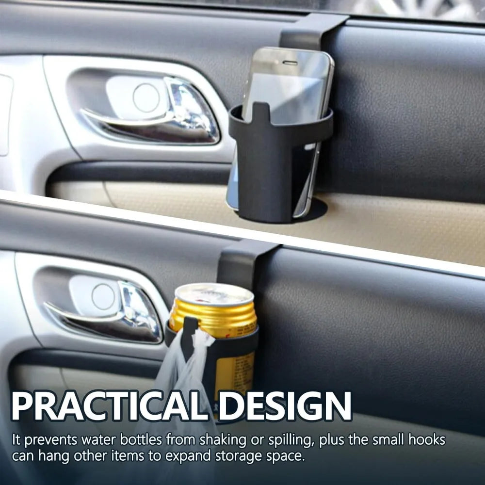Car Drink Cup Holder Container Hook Window Door Mount Universal Durable Water Bottle C close-up view
