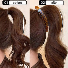Tortoiseshell Banana Hair Clip for Women