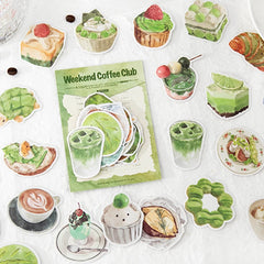 Mr.Paper Sweet Collection Washi Stickers | 50 Watercolor Food & Coffee Stickers for J alternate view