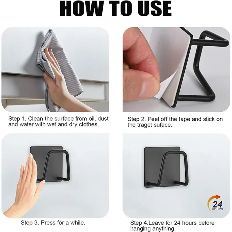 Kitchen Stainless Steel Sink Sponges Holder Drain Drying Rack Self Adhesive Storage Ho close-up view
