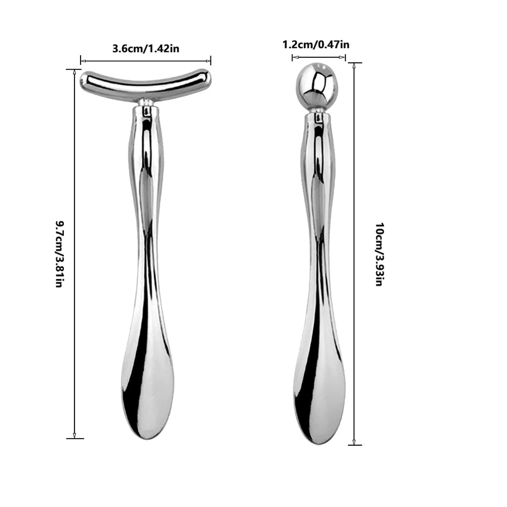 2in1 Mini Eye Massage Stick | Dual-Ended Facial Spoon and Massage Tool lifestyle view