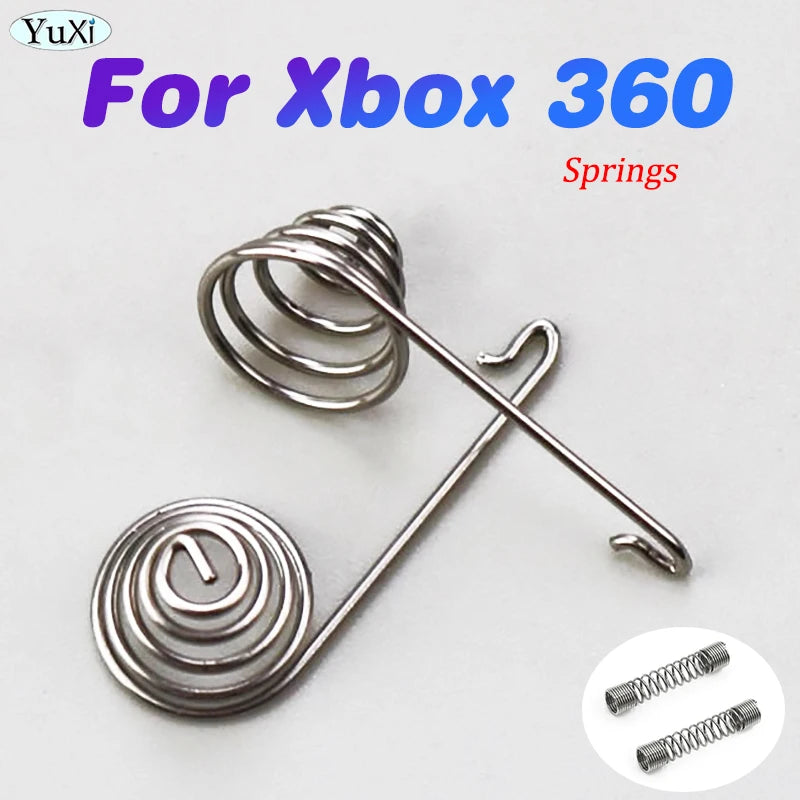 Xbox 360 Trigger Button Springs Replacement Kit | 2/6/10 Pack Silver Springs for LT RT Battery Conne