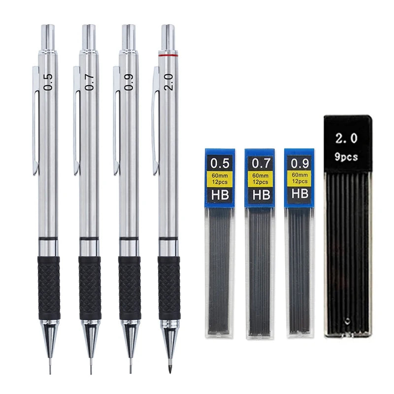 Metal Mechanical Pencil Set