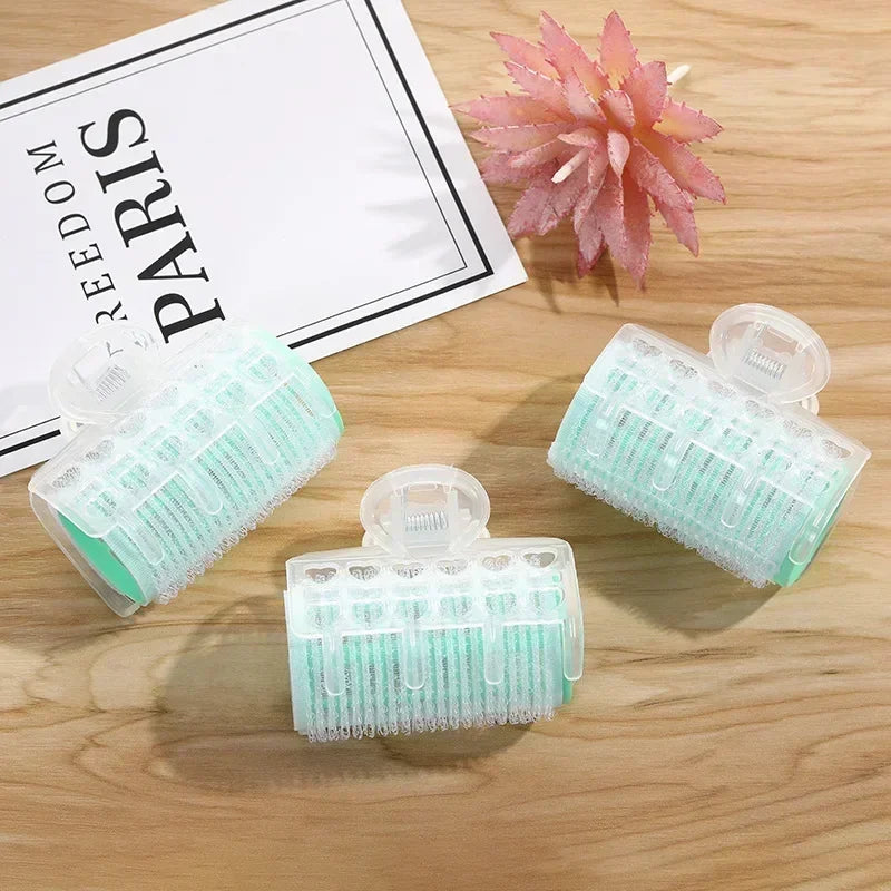 3pcs/pack Air Bangs Curling Roller Hair Rollers Bang Roll Curler Plastic Self-adhesive close-up view