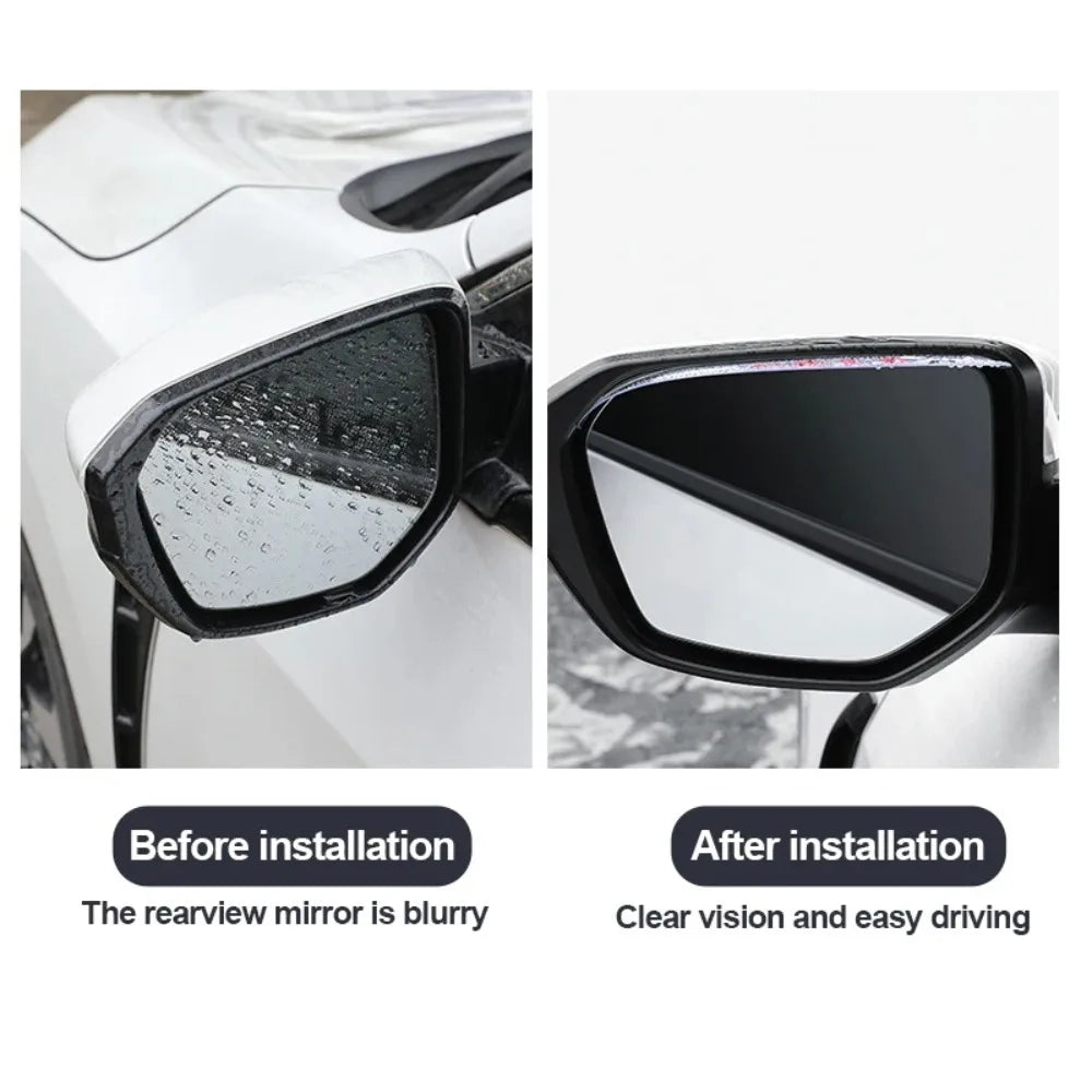 Rearview Mirror Rain Shield Sun Shade 2 Pcs