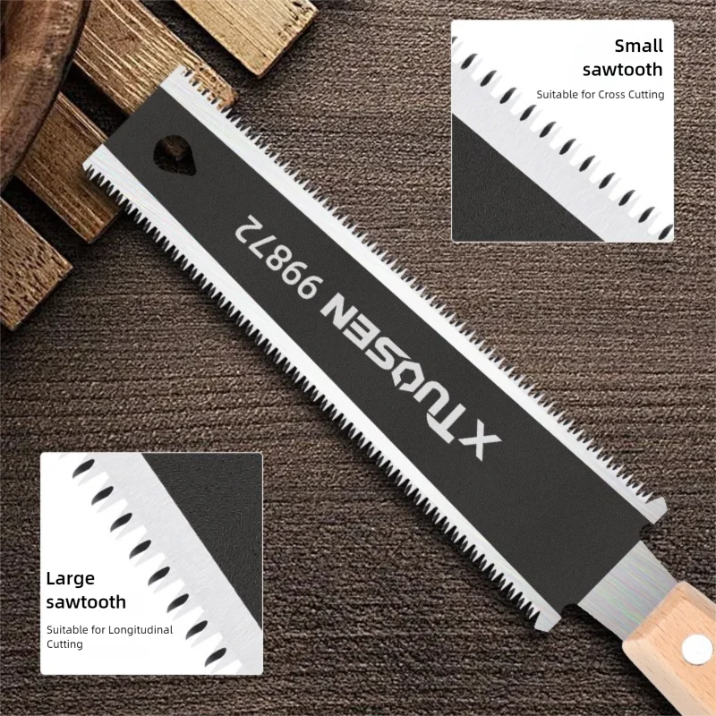 6-Inch Double-Sided Hand Saw | Flexible Flush Cutting Saw for Woodworking alternate view