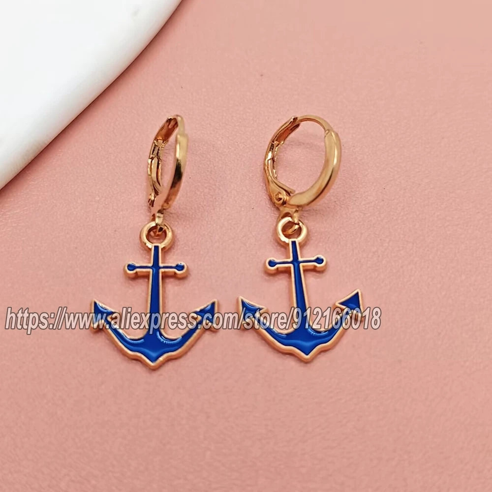 New Creative Sailboat Earrings for Women Fashion Ship Spear Earrings Gifts for Girls alternate view