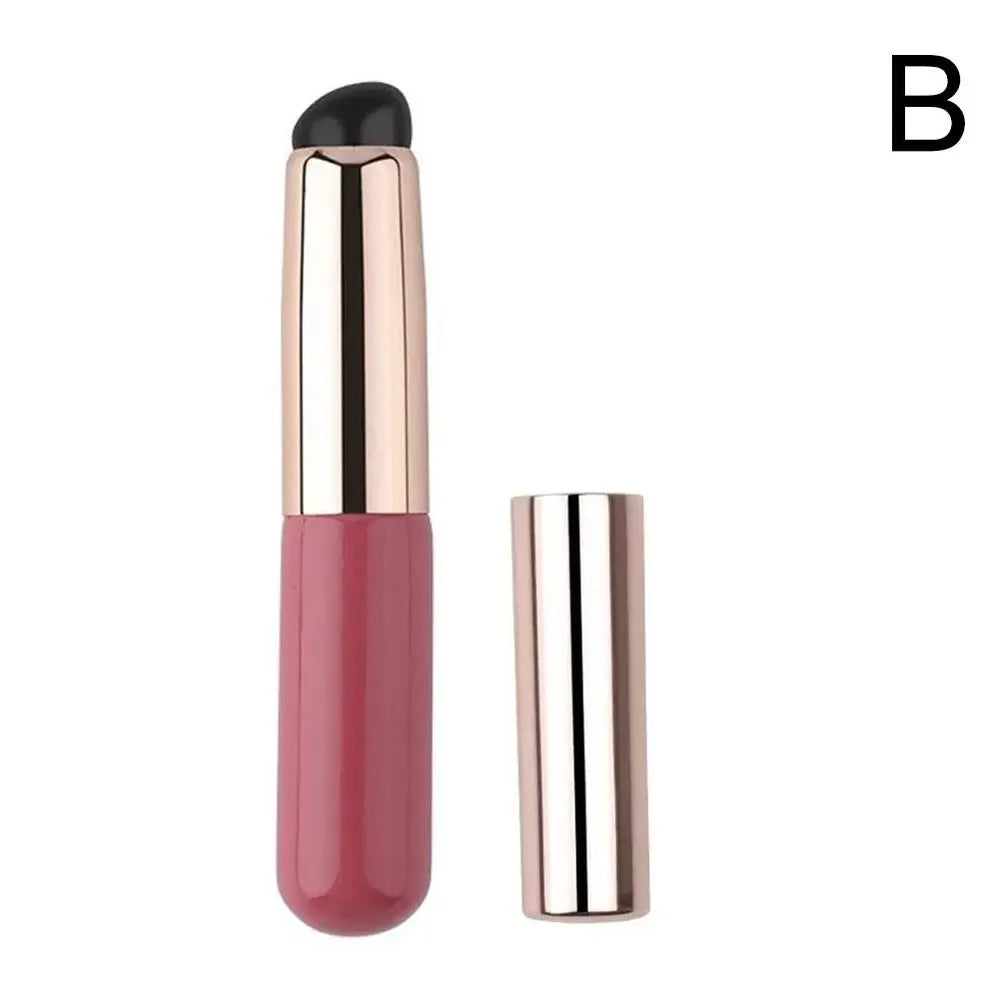 Silicone Lip Brush with Cover Cap | Soft Concealer Makeup Brush detail view