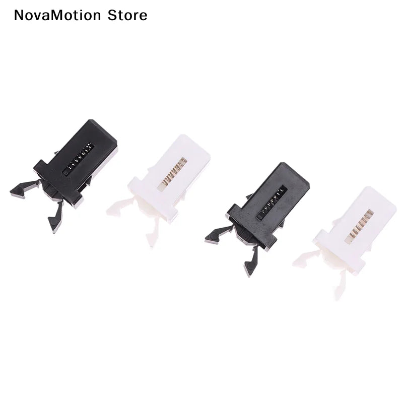 Trash Can Self-Locking Latch 10 Pcs Black White detail view