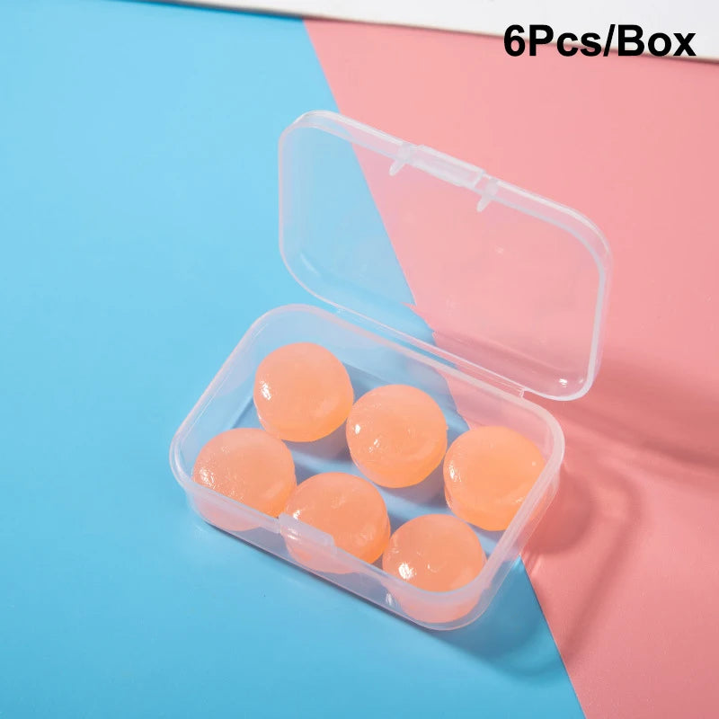 Noise Reduction Swimming Earplugs | Waterproof Silicone Sleep Ear Plugs for Snoring additional angle